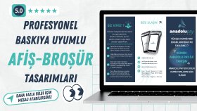 broşür tasarımı ve afiş tasarımı yapabilirim