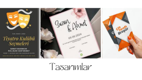 broşür, afiş, davetiye vb. tasarlayabilirim