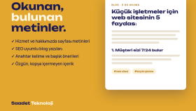 web siteniz için ikna edici ve seo uyumlu metinler yazarım