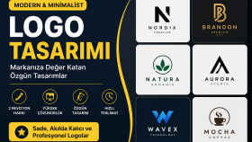 markanıza özel minimalist logo tasarlarım