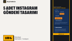 işletmeniz için 5 adet Instagram gönderisi tasarlarım