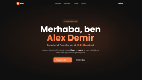 modern ve mobil uyumlu portfolyo web sitesi tasarlarım