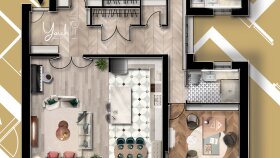 Plan - Kesit Boyama ve MoodBoard Çalışmaları 