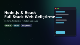 Node.js & React ile full-stack web geliştiririm
