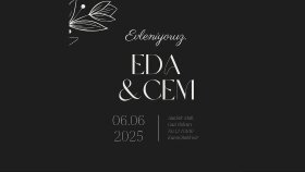 modern ve sade davetiye tasarımları hazırlıyorum