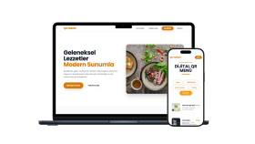Restoranlar İçin Modern & Minimalist QR Menü ve Web Sitesi