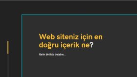 içerik / content fikri üretebilirim