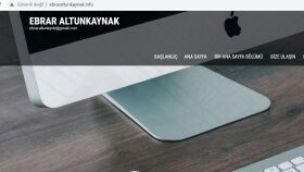 kendim yaptığım wordpress sayfası