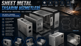 üretime uygun sac metal ve sheet metal tasarımı yaparım