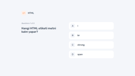Frontend Developer Quiz Projesi