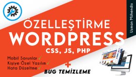 wordpress sitenizi özelleştirip, hataları düzeltebilirim