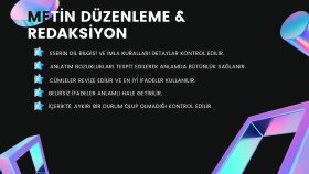 metin düzenleme ve redaksiyon yaparım