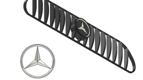 mercedes - logo ve panjur çizimim