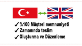 İngilizce-Türkçe Türkçe-İngilizce çeviri yaparım