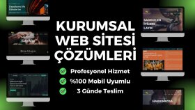 sizi ön plana çıkartacak kurumsal web siteleri oluşturuyorum