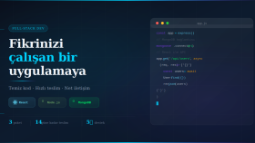fikrinizi çalışan bir uygulamaya dönüştürüyorum