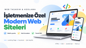 web siteniz için özel frontend tasarım ve kodlama yaparım