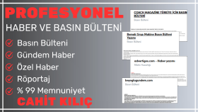 profesyonel gazeteciyim, basın bülteni ve haber yazarım
