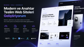 modern ve anahtar teslim web siteleri geliştiriyorum
