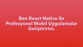 mobil uygulama geliştiririm