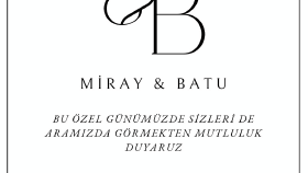 Minimal & Modern Davetiye