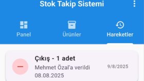 STOK TAKİP APP