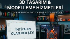 3d yazıcılara özel profesyonel modellemele yapıp basabilirim