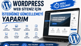 WordPress web sitenizde istediğiniz güncellemeleri yaparım