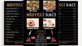 MİDYECİ NACİ - BROŞÜR TASARIMI