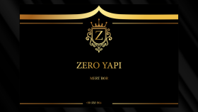 Zero Yapı Sade ve Lüx Kartvizit
