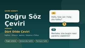 metinlerinizi doğal ve akıcı şekilde çeviririm