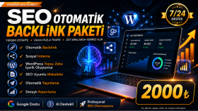 sitenize özel otomatik backlink çalışması yaparım
