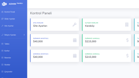 size özgü admin panelli bir site yapabilirim