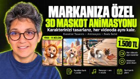 markanıza 3D maskot karakter tasarlayıp animasyon yaparım