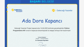 Python Temelleri – Uygulamalı Gelişim Portfolyosu