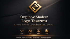 markanız için özgün ve modern logo tasarlıyorum