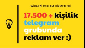 Genç Aktif Telegram Grubumda Reklamınızı Yapabilirim