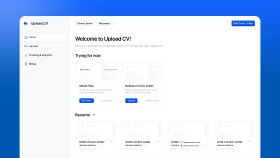 UploadCV - Arayüz Tasarımı