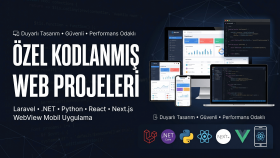 projenize özel full-stack web siteleri geliştirebilirim
