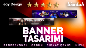 profesyonel YouTube banner tasarlarım