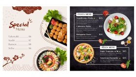 Sizin için profesyonel menü tasarımları yapabilirim