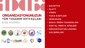 organizasyonlarınızın tüm tasarım yükünü üstlenebilirim