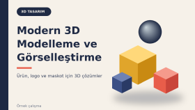 3D Ürün, Logo ve Maskot Modelleme ve Görselleştirme