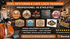  restoran ve kafeler için profesyonel logo tasarlıyorum