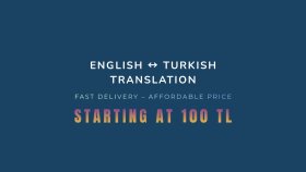 İngilizce Türkçe profesyonel çeviri yaparım