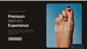 IRO Beautyzone için modern ve mobil uyumlu bir web sitesi.