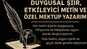 modern bir halk şairi ve yazarım