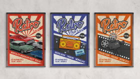 Retro Festivali Afiş Tasarımı