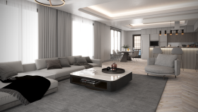 Modern ve Sıcak Bir Yaşam Alanı Tasarımı