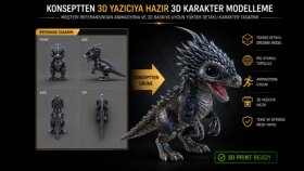 Rig Uyumlu ve 3D Yazıcıya Hazır Karakter Tasarımı